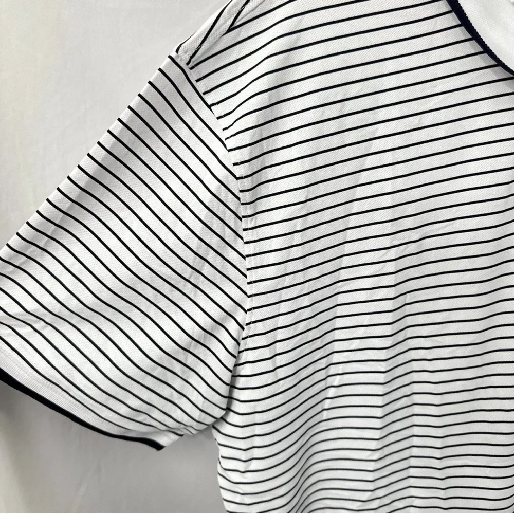 G/Fore Short Sleeve Golf Polo Shirt Mens 2XL‎ XXLarge White Stripe $110
